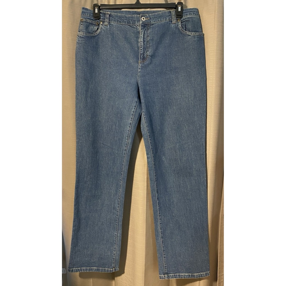 Sag Harbor Womens Jeans Size 14 Blue‎ Straight Leg Denim